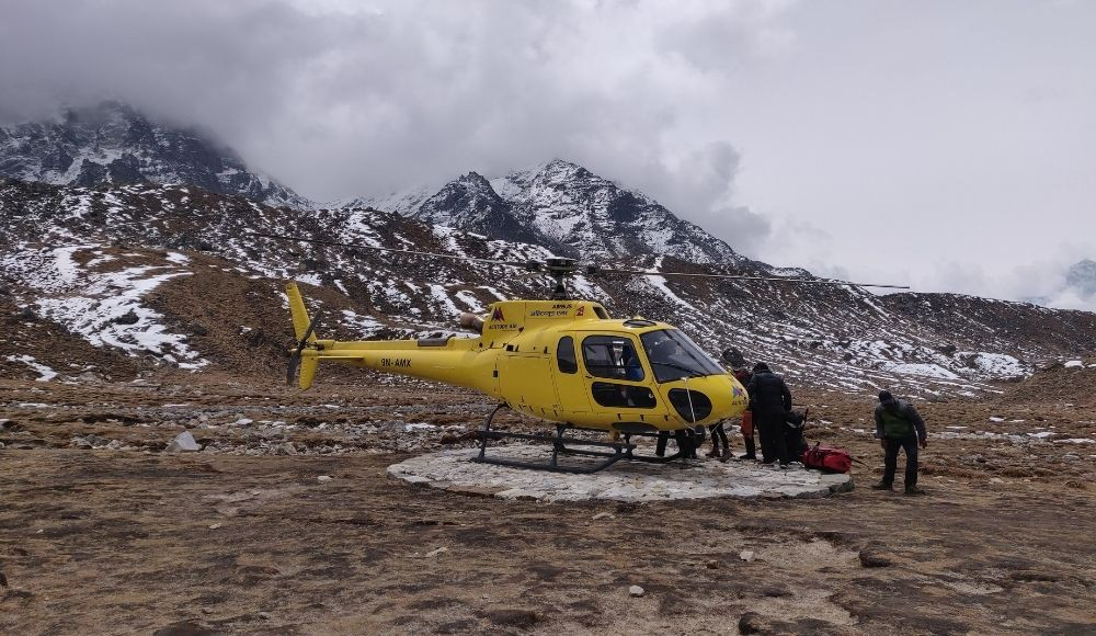 Everest base camp helicopter tour with landing