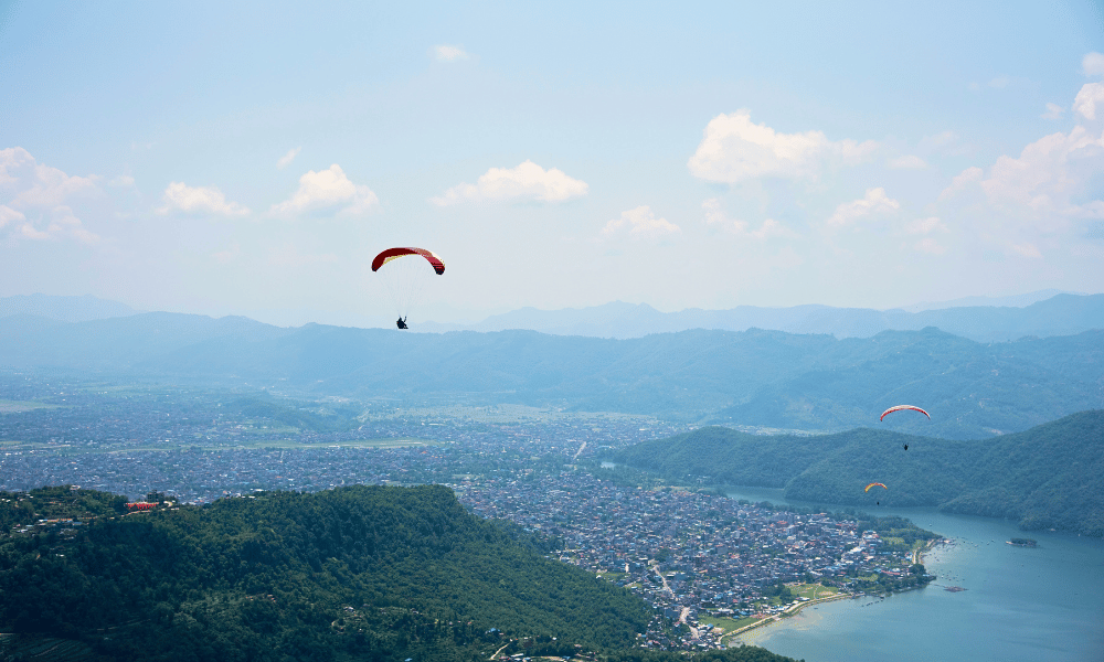 paragliding in pokhara