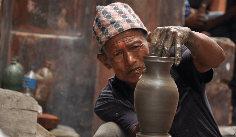 unique arts of nepal, pottery