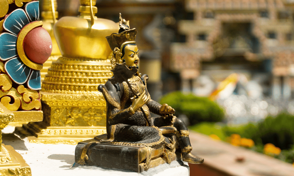 small statue of buddha
