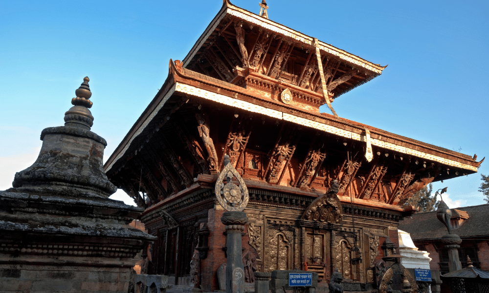 2 tiered Pagoda style Changu Narayan Temple