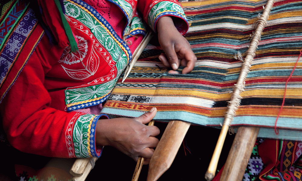 unique arts of nepal, dhaka weaving