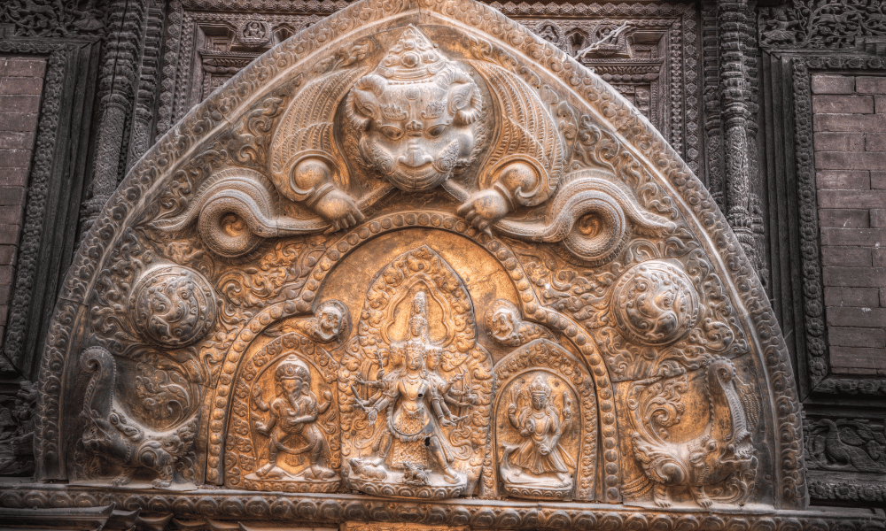 unique arts of nepal, stone sculpture
