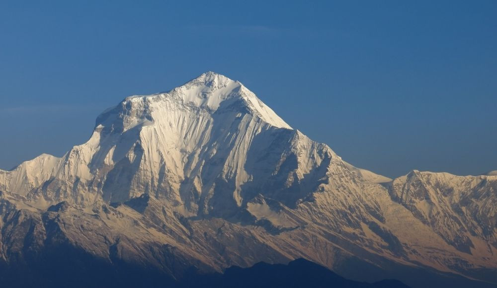 Mount Dhaulagairi view from Khopra Danda